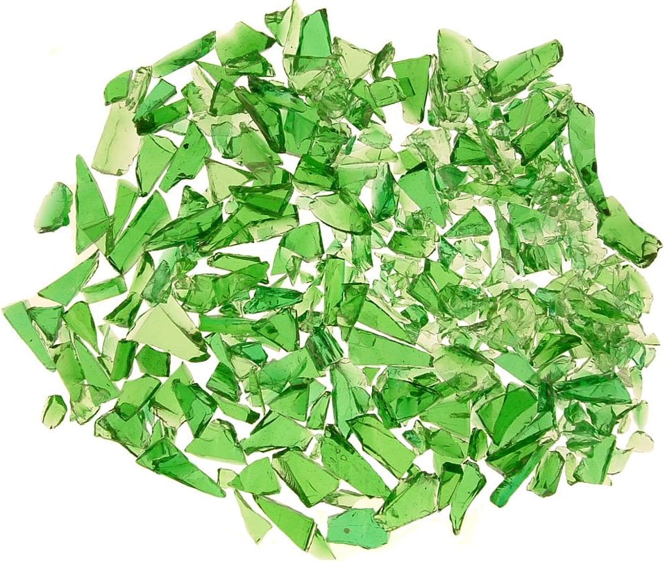 Mixed Green Stained Glass MiniCobblets 2.5 oz