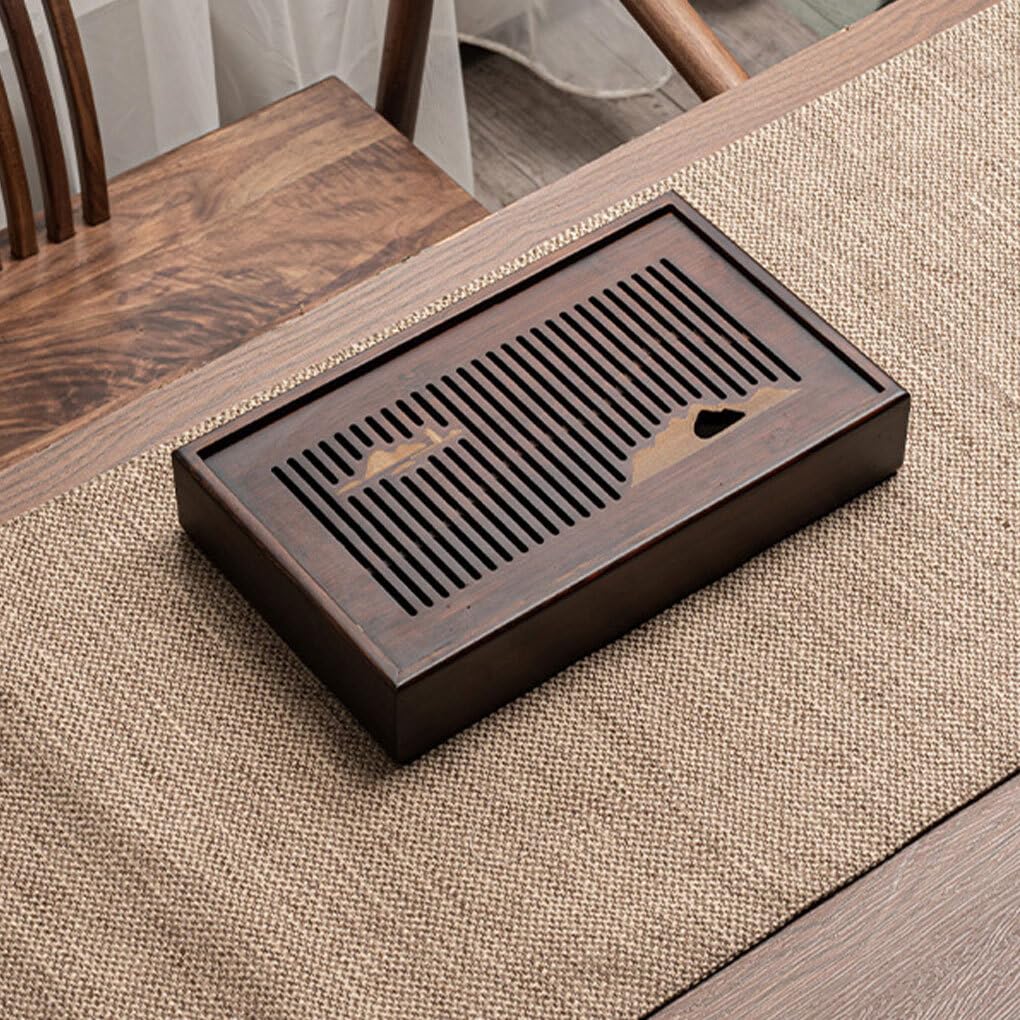 Plateau de service à thé, solide et Durable, fabrication exquise, essentiel pour boire du thé, plateau à léger et Portable, M