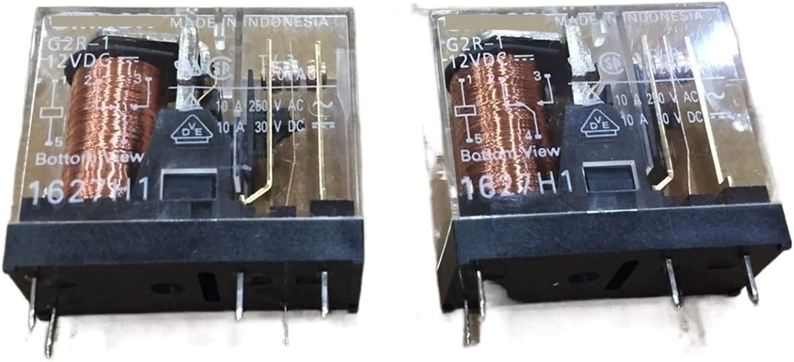 LKPEHTAGN Relay 10pcs G2R-1-12VDC G2R-1-12V G2R-1 12VDC 10A/5Pin