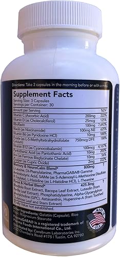 Miniatura 3 de MindSense 1, el mejor suplemento nootrópico de apoyo cerebral – enfoque y memoria durante todo el día sin estimulantes, nutrición equilibrada con