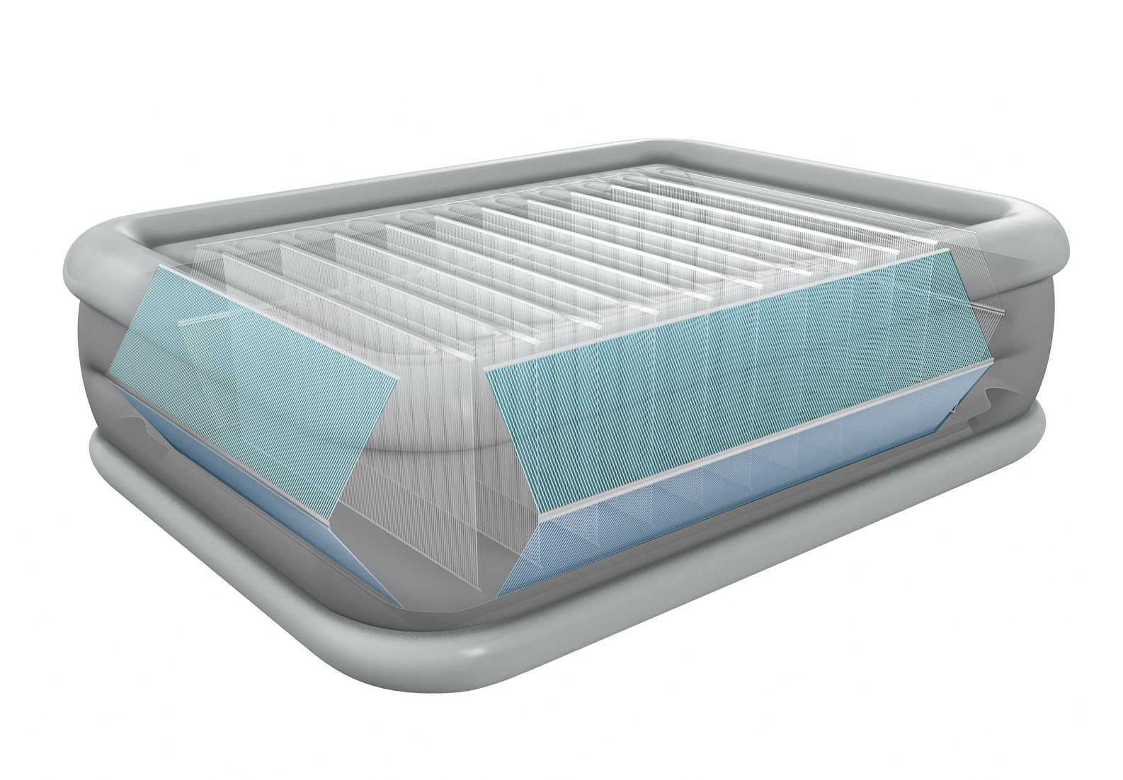 Intex 64418ND - Materasso Dura-Beam Comfort Plush Hise Rise Matrimoniale, 152x203x56 cm