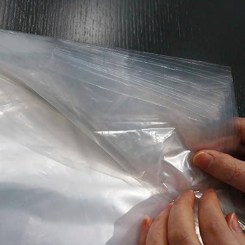 Miniatura 4 de Bolsas de ropa para colgar ropa, paquete de 30 bolsas de plástico transparente de 59 pulgadas para limpieza en seco, bolsas de almacenamiento para