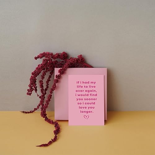 Miniatura 4 de SuperShunhu Tarjeta romántica para el día de San Valentín o esposo esposa, tarjeta de aniversario de poema Love You Longer, dulce tarjeta de
