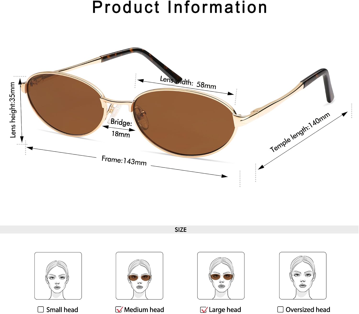 Appassal Retro Oval Sunglasses for Women Mens AP3696 image 5