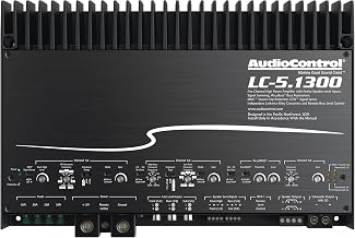 AudioControl LC-5.1300 High-Power 3/5-Channel 1300W Class D Car Audio Amplifier with AccuBASS, High Fidelity, Line-Level RCA & Speaker Level Inputs, High/Low/Band Pass Crossovers, Subsonic Filter
