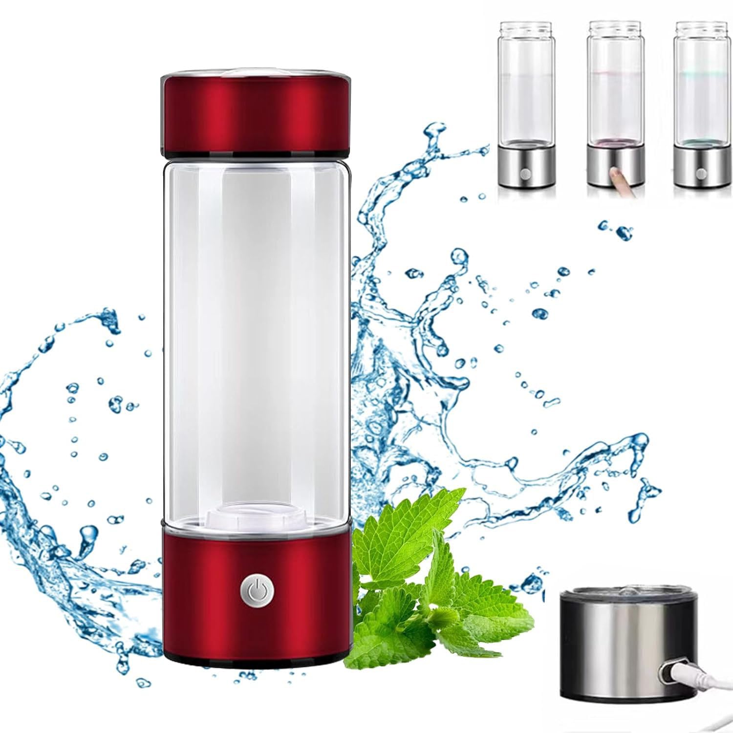 Générateur d'eau à hydrogène portable - Machine ioniseur d'eau rechargeable pour maison