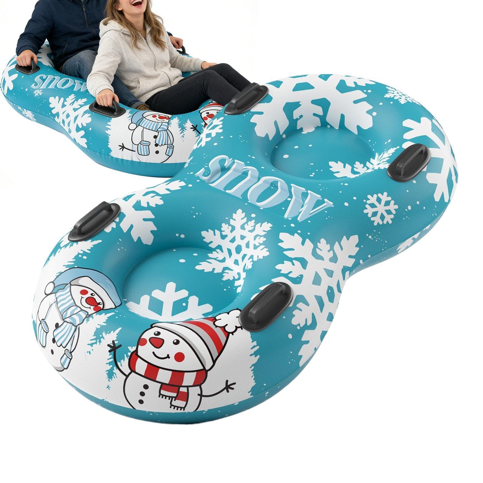 Trineo De Nieve Inflable Deslizador para 2 Personas con Asas
