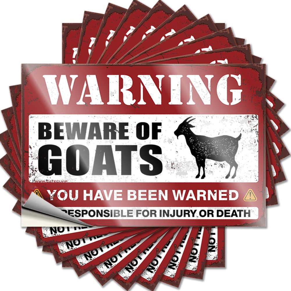 Beware of Goats Haves Football DIY | Funky Funny Sticker Hat Removable Vinyl Sticker Decal(6X9CM)