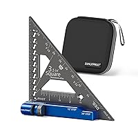 Vista 1 de Mini Escuadra de Carpintería con Tope Abatible de 90 Grados Escuadra Pequeña Calibre de Medición de Precisión para Carpintería Regla Triangular