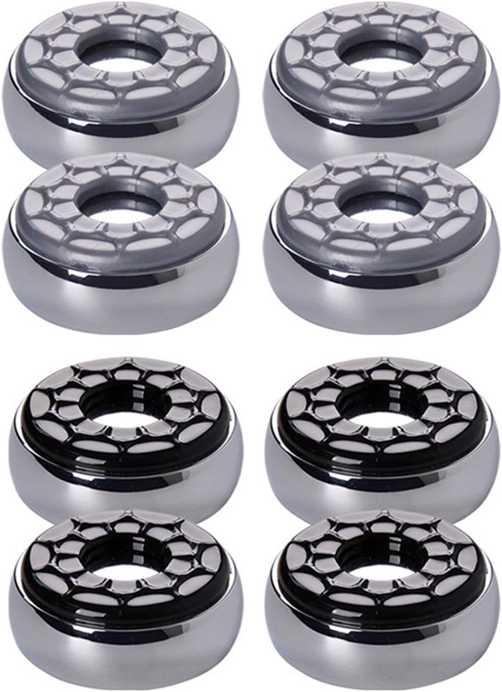 Shuffleboard Pucks Set of 8 Professional 58mm (2-5/16 inch) Smooth Glide Steel for Competition & Home Entertainment