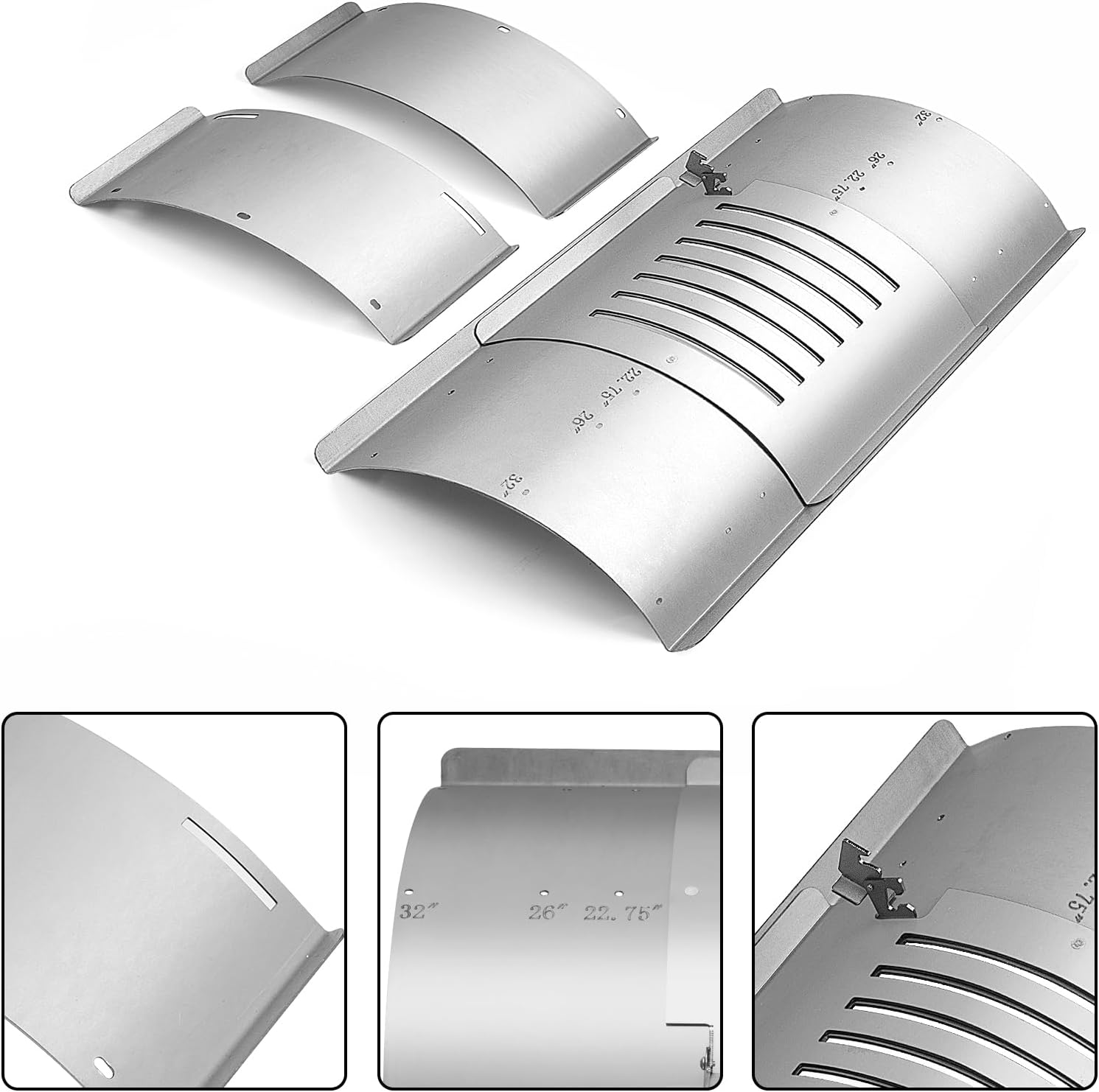 Flame Broiler Kit for Pit Boss PB820 PB850 Series Pellet Grills, Adjustable Flame Broiler Slide Cover and Bottom Plate Smoker BBQ Accessories, Replacement Parts for PitBoss 850/820/1600/1150/1000/700 image 2