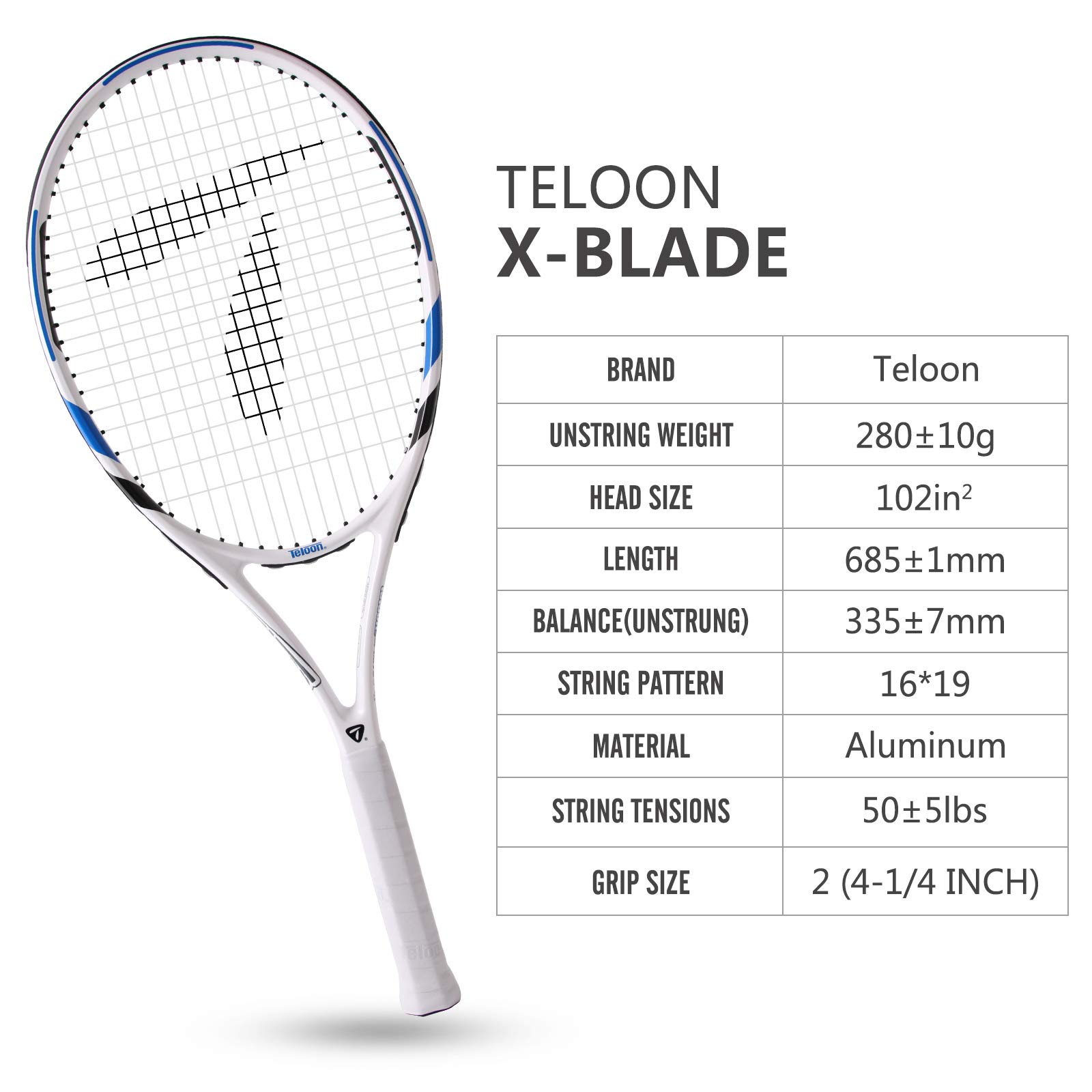 Buy Teloon Recreational Adult Tennis Rackets27 inch Tennis Racquet for