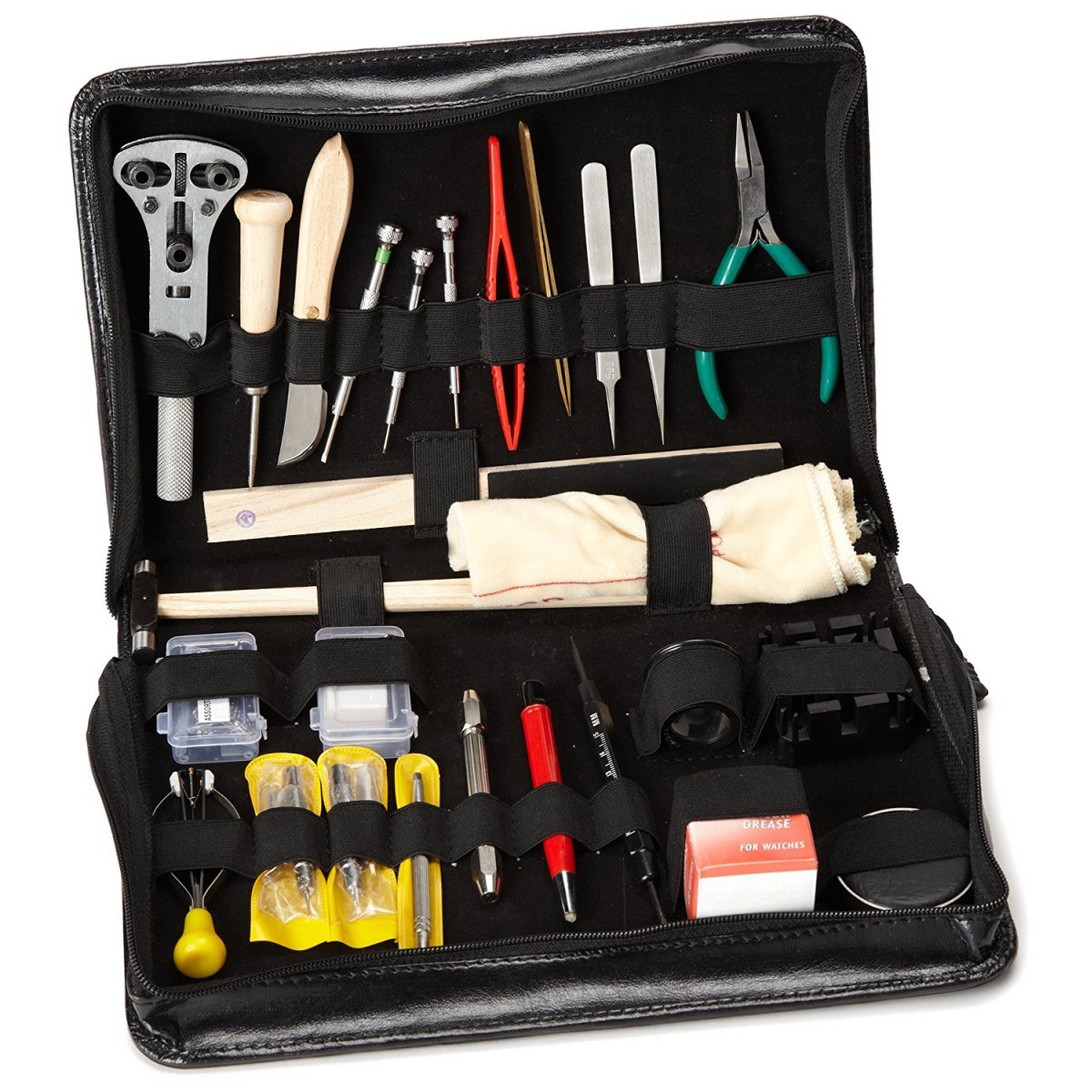 Gran kit de herramientas S1 Deluxe® PRE-LIGHT en estuche para relojero