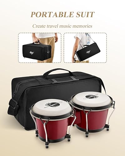 Miniatura 22 de Eastar Tambores Bongo 7" y 8" para acabado antiguo especial profesional, EBO-21 Antique Finish