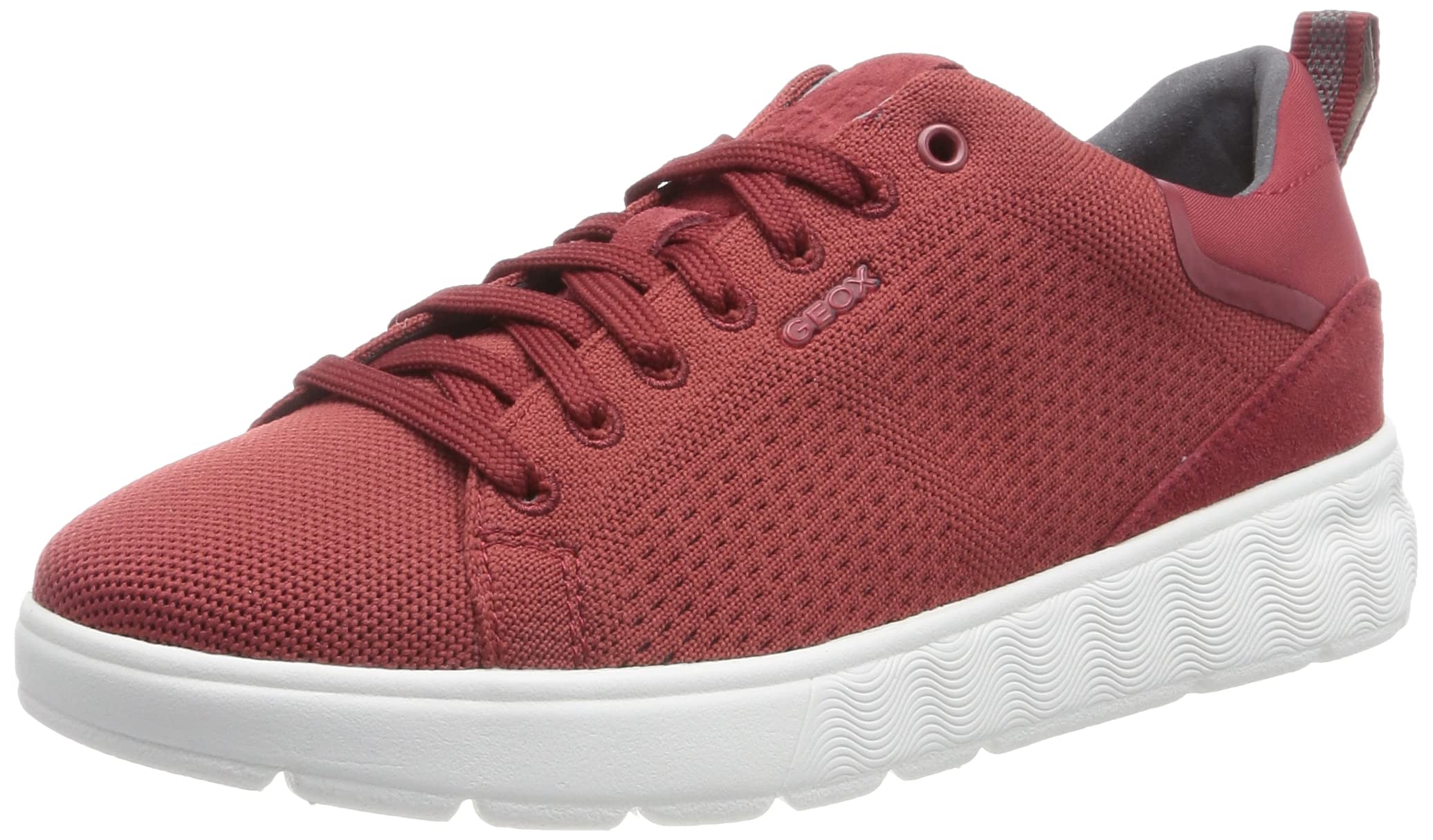 Geox Men's U Spherica Ec4 Sneaker, dk red, 7 UK