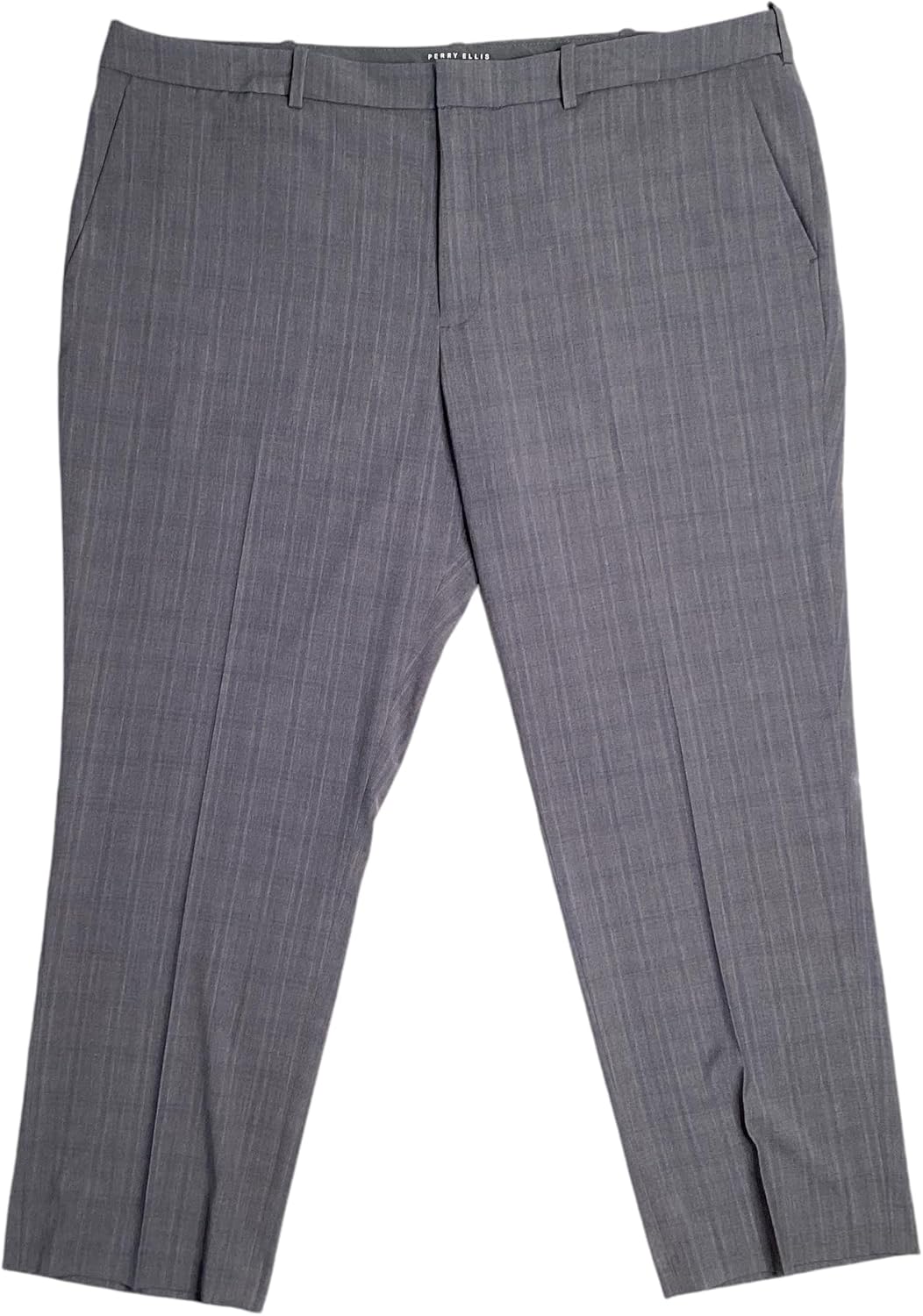 Perry Ellis Mens Modern Fit Stretch Resolution Dress Pants Mid Grey 40 x 32