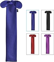 Vista 2 de Harrison Howard Protector de cola elástico, protección transpirable de cola de caballo, diseño deslizante, correas de cierre de 2 hebras, 22 marino