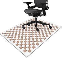 Vista 12 de Office Chair Mat for Hardwood Floor Floral Flower 36"x48" Computer Gaming Chair Mat Anti-Slip Office Rugs Floor Protector for Rolling Chairs Under