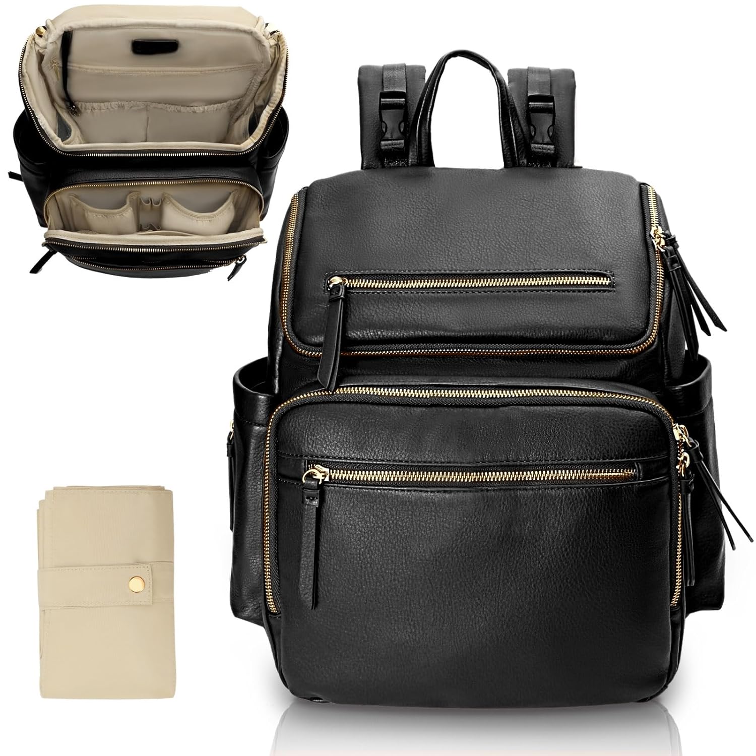 Omanmoli Leather Diaper Bag Backpack with 17 Martinique Ubuy