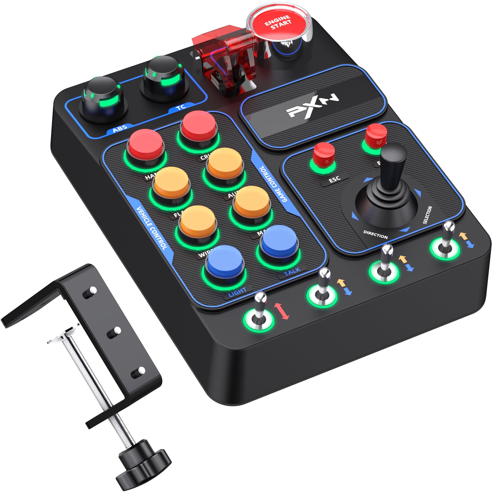 罰ゲームボタン Amazon.co.jp: PXN CB1 ゲーミングボタンボックス – 9種類19ボタン搭載
