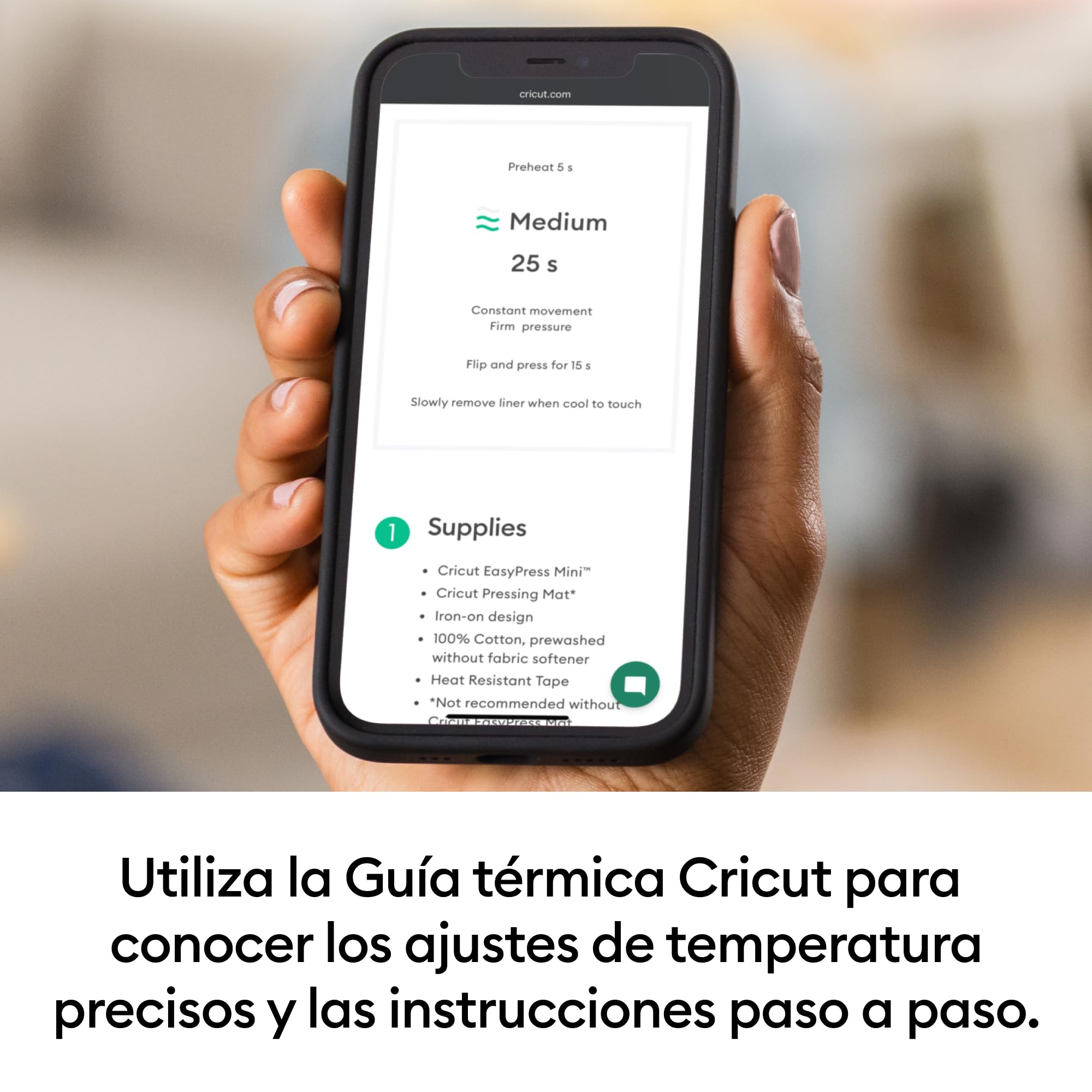 Cricut EasyPress Mini | Prensa térmica compacta para vinilo termoadhesivo (HTV), Infusible Ink y productos de sublimación | Azul Zen