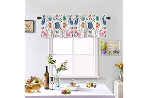 Easter Festival Spring Holiday Window Curtain Valance