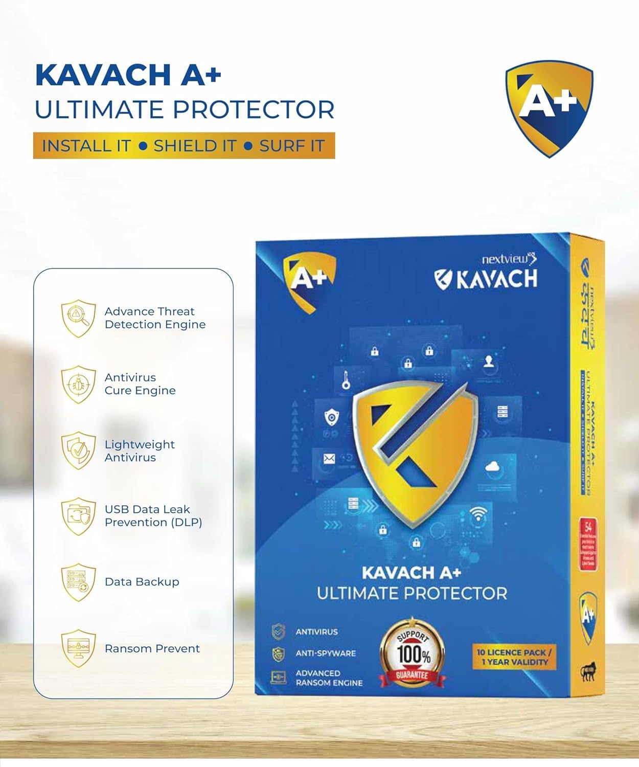 Leaster Nextview Kavach A+ Antivirus | Antivirus Internet Security Software| Email Delivery 1 Year -1 License-image-6