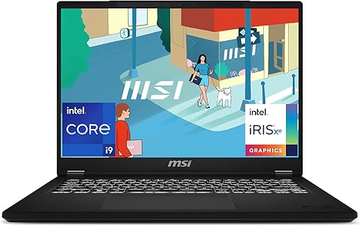 MSI Modern 14 H, Intel Core I9 13900H,36Cm Laptop(16GB/1Tb NVME SSD/Windows 11 Home/Iris Xe/Classic Black/1.6Kg), D13MG-071IN
