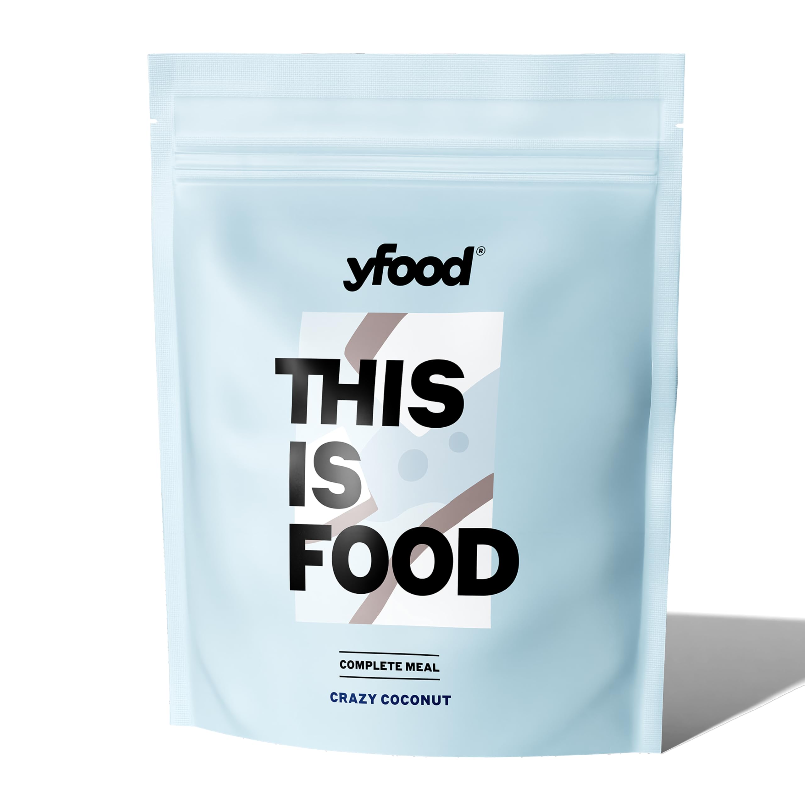 yfood Bebida Crazy Coconut – 12 comidas de 400 kcal en polvo – 26 g de proteínas, vitaminas y minerales – Sabor: coco