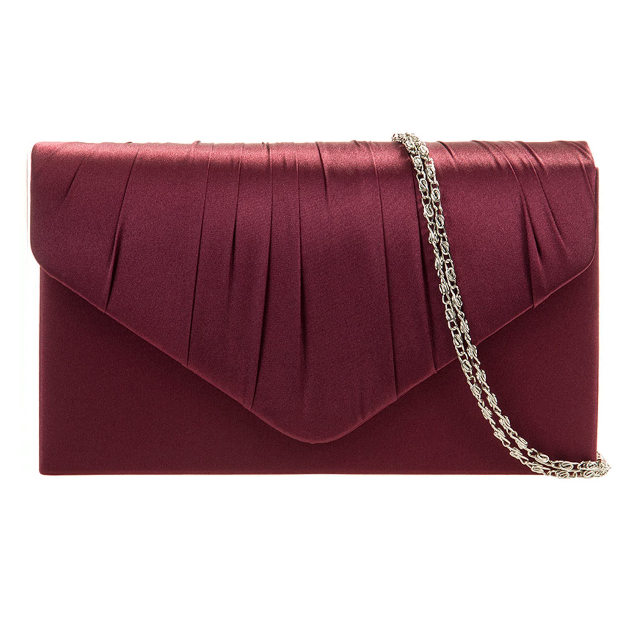 fi9® Pochette satinée pour femme Fête Bal Mariage Soirée