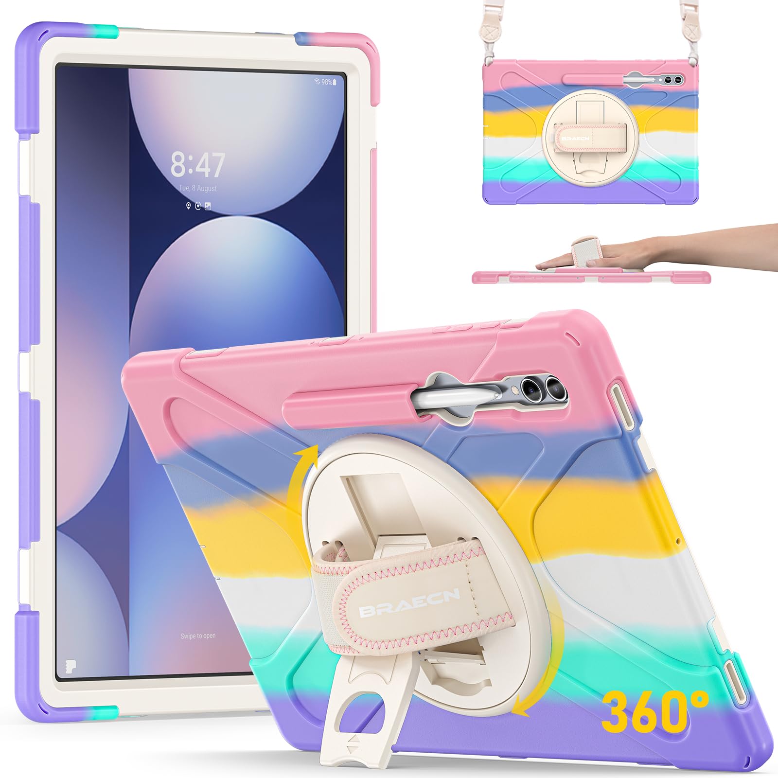 BRAECN Case for Samsung Galaxy Tab S10/ 9/8 Ultra: 14.6 inch