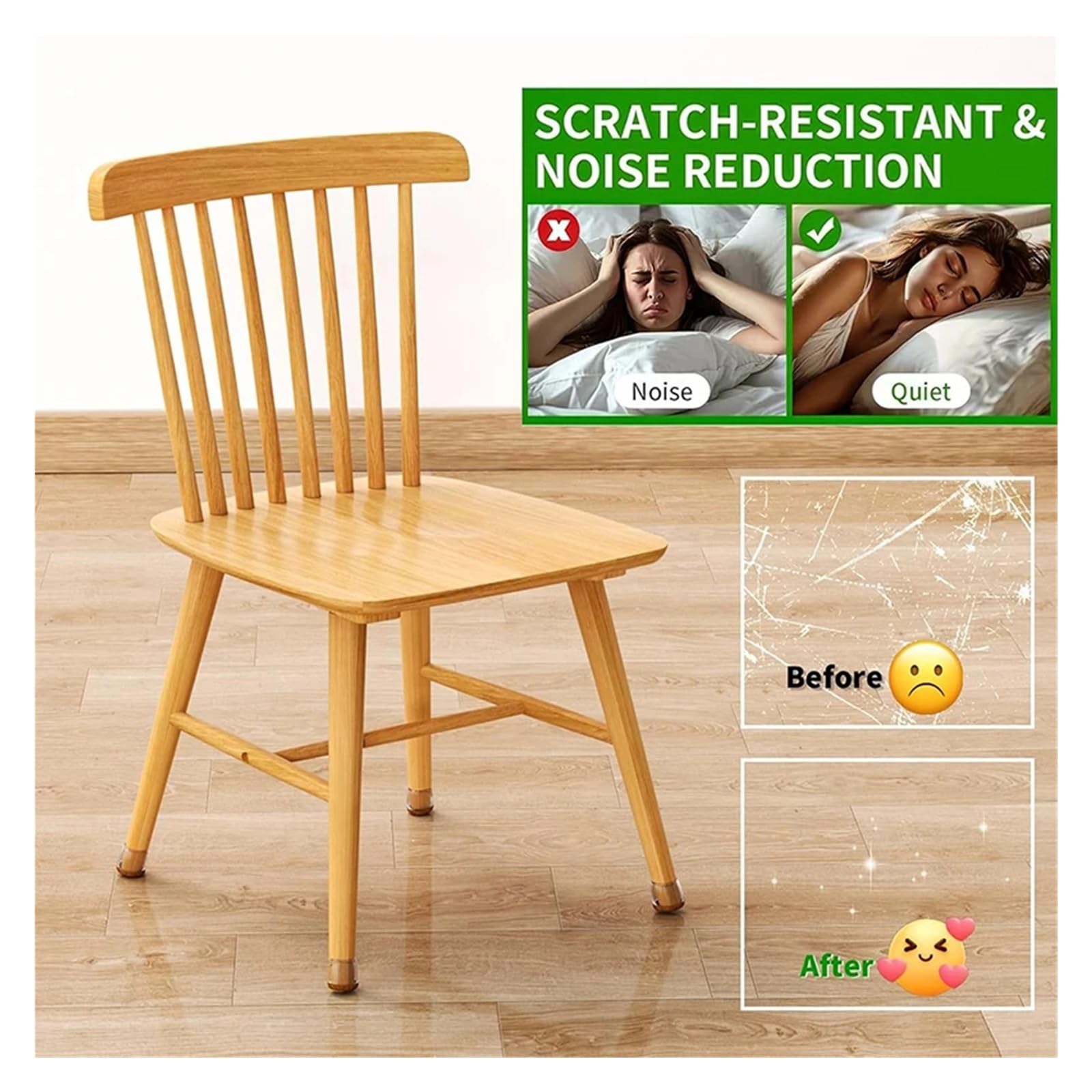 Protector Patas Sillas Cubierta for Base de Silla Diagonal, 4/8 Uds., con Fieltro, Suelo Antideslizante y Resistente al Desgaste, Paquete de protección Resistente a los arañazos(M 20-25mm,8pcs)