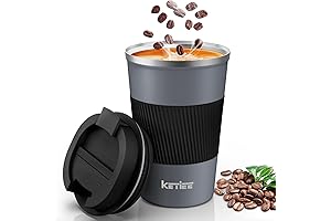 KETIEE 12 oz Insulated Travel Coffee Mug with Leakproof Lid