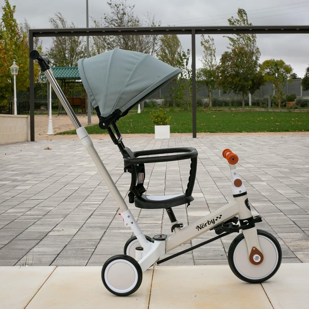 Interbaby Norby: 5 in 1 Dreirad und Laufrad mit Verdeck, 1 bis 5 Jahre