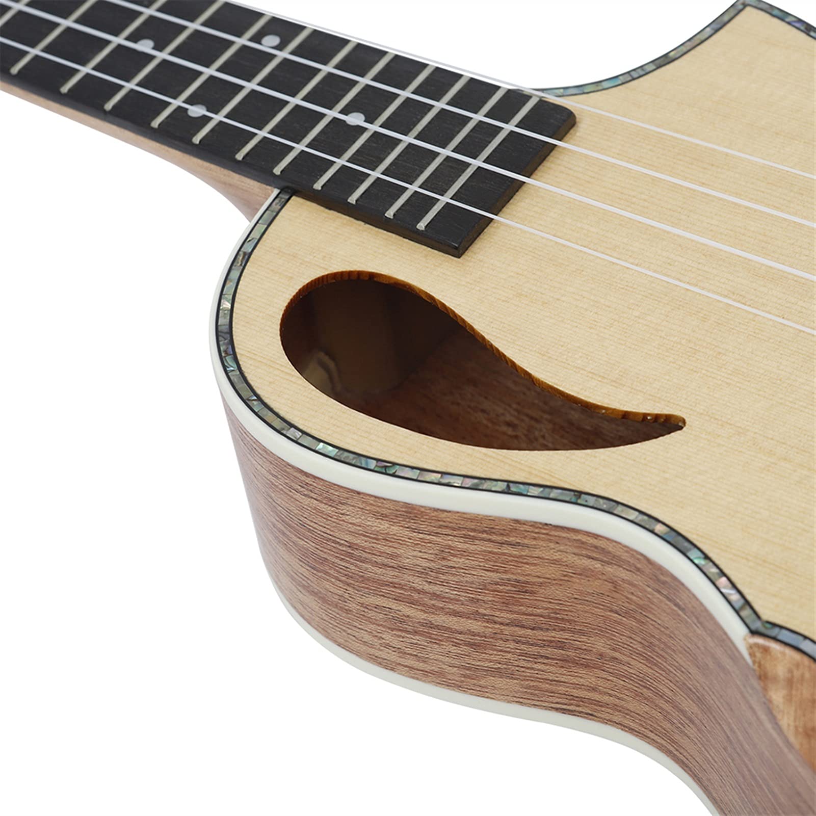 Ukulele koncertowe Początkujący Ukulele 23- calowy Koncert Ukulele Świerkowy Drewno Sopran 4 Struny Hawaiian Gitara Profesjonalne Struszone Instrumenty Muzyczne Z Przypadkiem