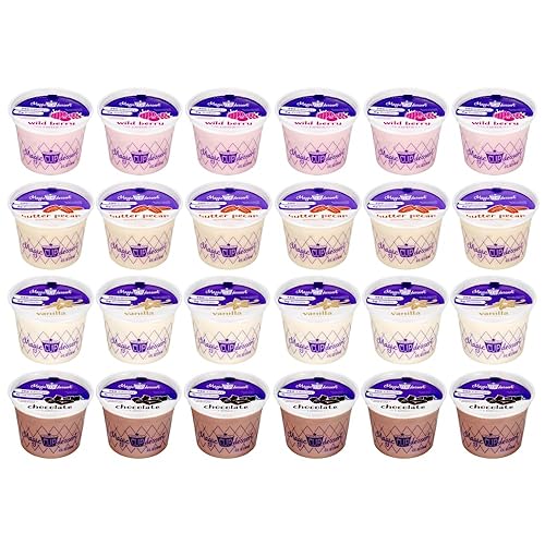 Miniatura 2 de Magic Cup Paquete variado de suplementos nutricionales, 4 oz. taza (paquete de 24) (6 Choc, 6 vainilla, 6 mantequilla de nueces, 6 bayas silvestres)