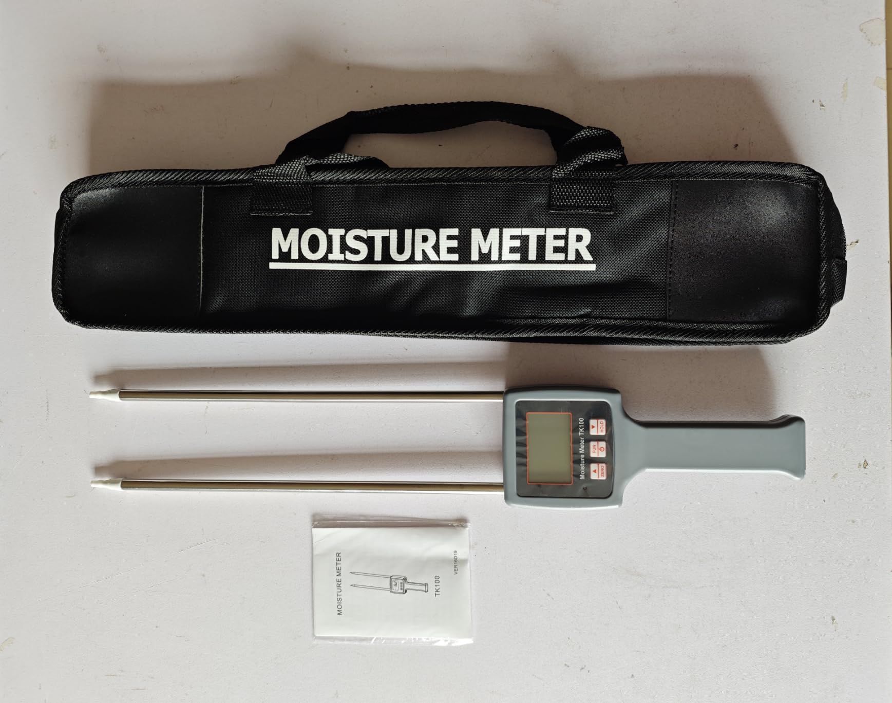 Septpenta TK100 Medidor de Madera, Probador de Fibra Multifuncional, Analizador de Contenido de Salvado de Maíz y Té para Pruebas Rápidas de Varios Materiales