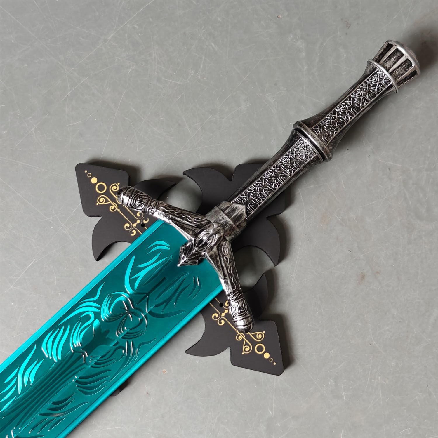 39“/47”/51" Bloodborne Ludwig Sword Metal,Lady Maria Sword Moonlight Cursed Holy Sword with Pegboard