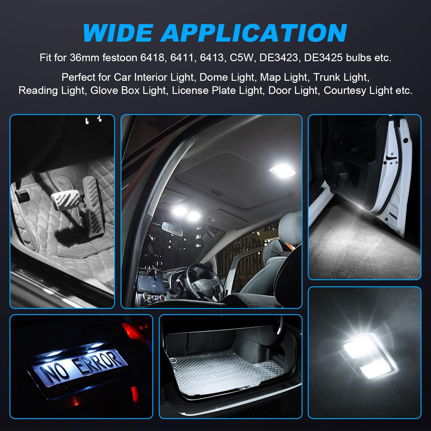 Bombilla Led C5w 2 Bombillas LED Blancas Puras Para Luz Interior