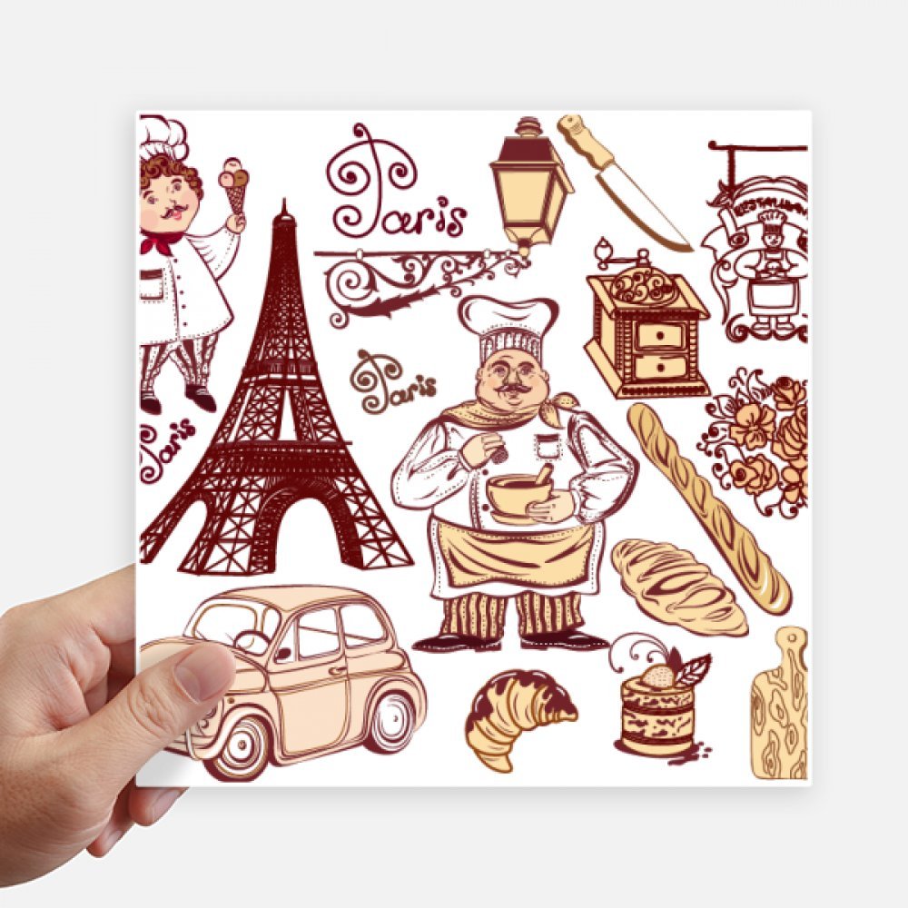 Autocollant France Tour Eiffel 20cm : customisez ordi, mur et bagages