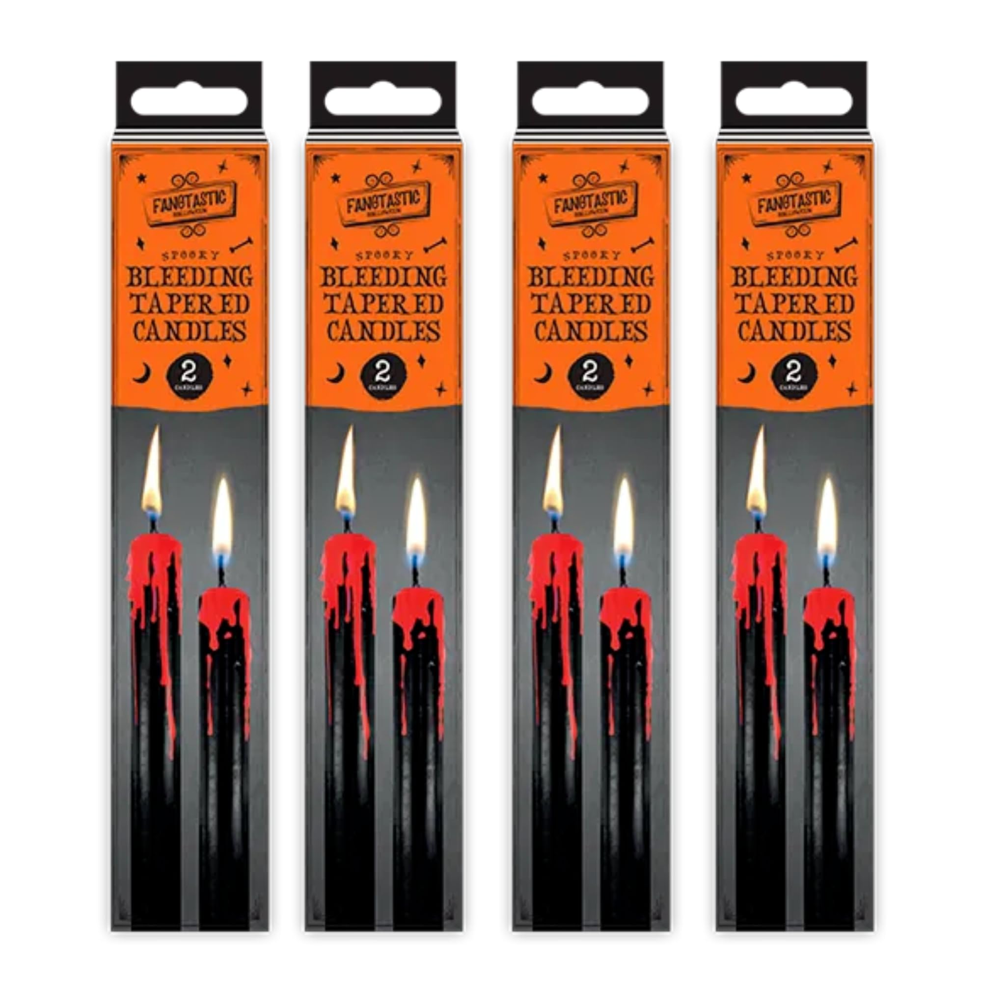 Vampire Tears Wax Candles Black Bleeding Blood Tapered Gothic Rituals Halloween Party Candle (8)