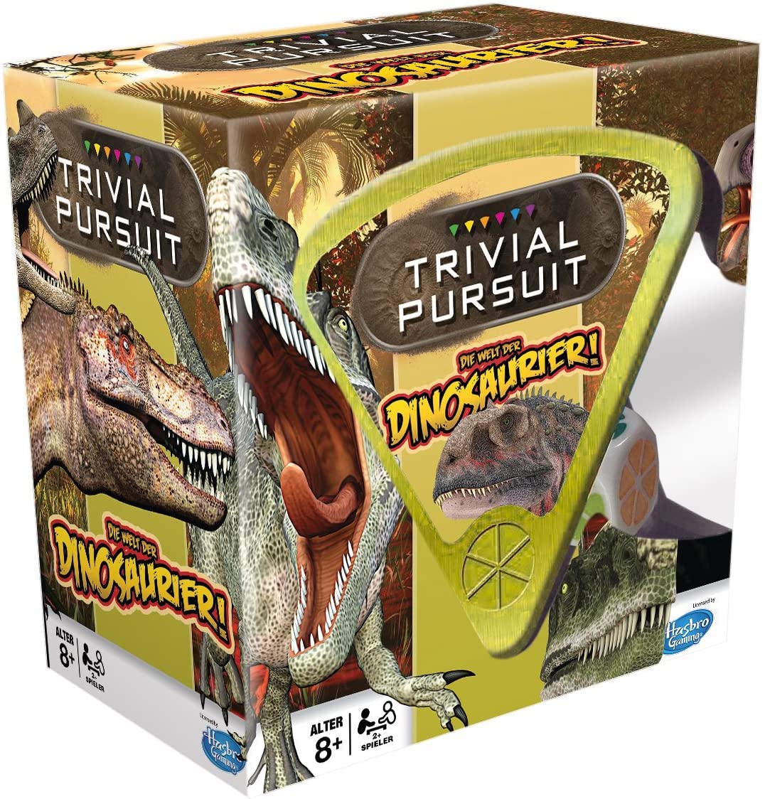 Winning Moves – Trivial Pursuit Dinosaurios – Juego De Preguntas En Alemán Con 600 Preguntas, +8 Años
