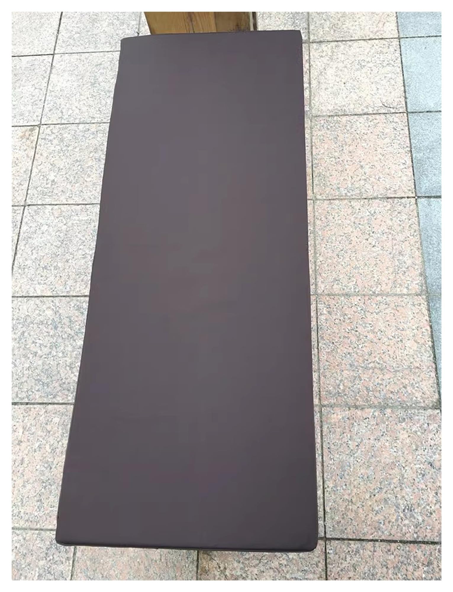 Outdoor Courtyard Waterproof Sofa Cushion, Rattan Chair Villa Hotel Beach One-Piece Backrest, 5CM Thick High-Density Sponge Cushion(Brown,80x35x5cm)