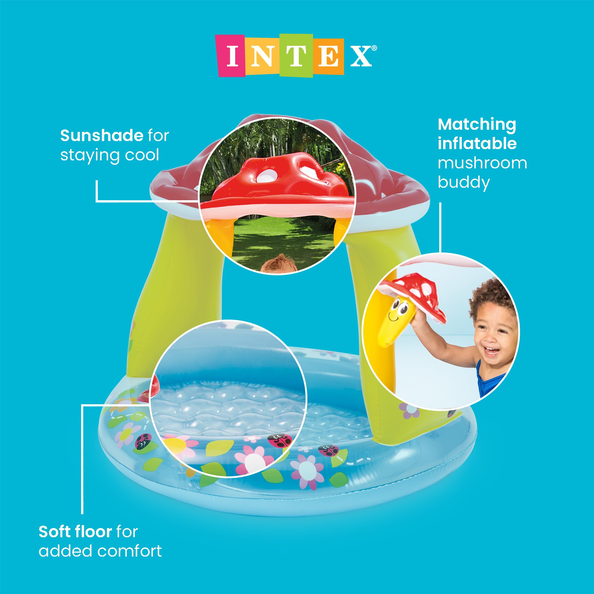 Intex Mushroom Baby Pool - Perfect for Little Ones -3
