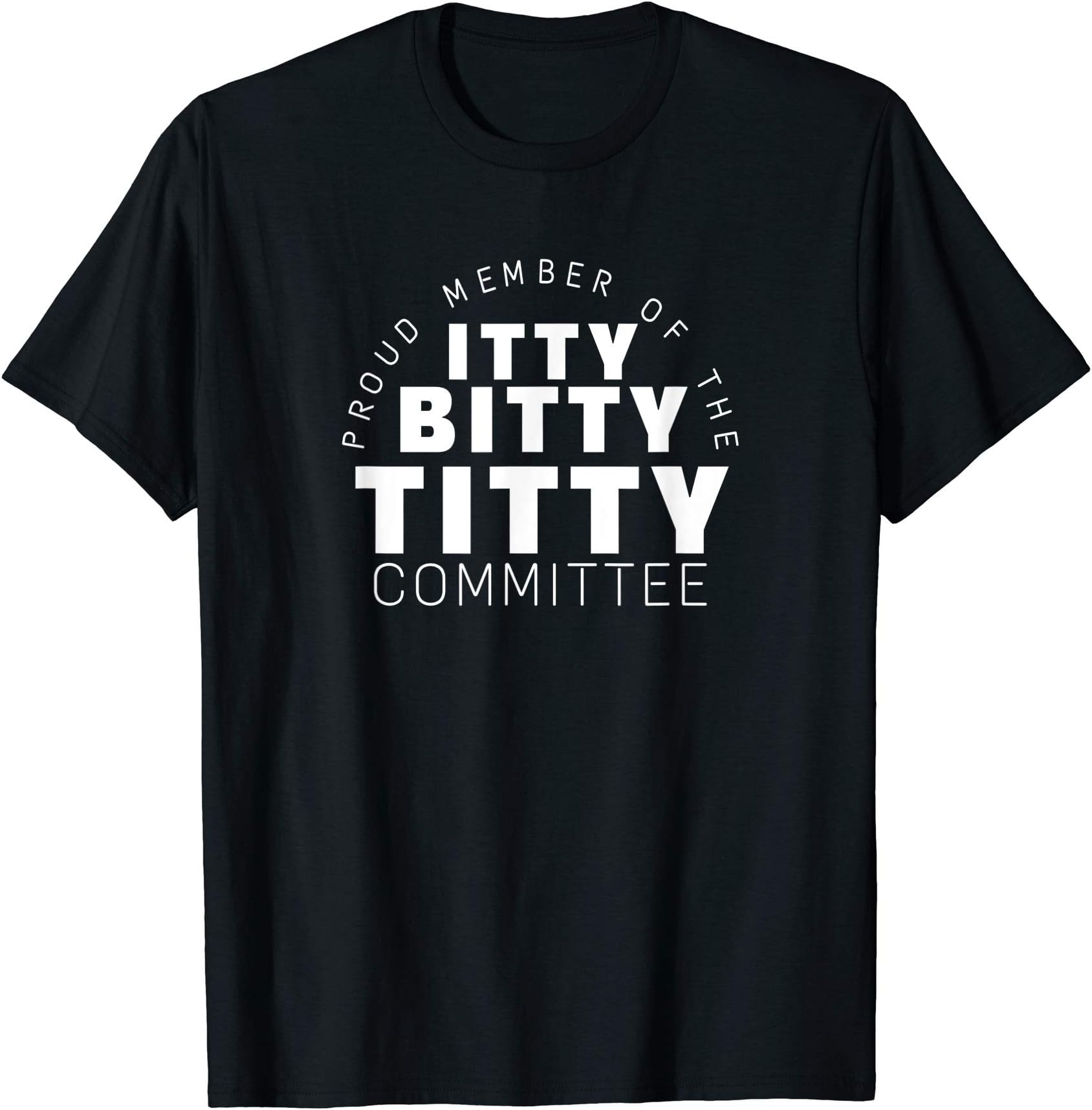 Dirty Adult Humor Women and Men Gifts Shirts M4UItty Bitty Titty Committee Shirt Funny Womens Flat Boob Joke T-ShirtOEKO-TEX STANDARD 100