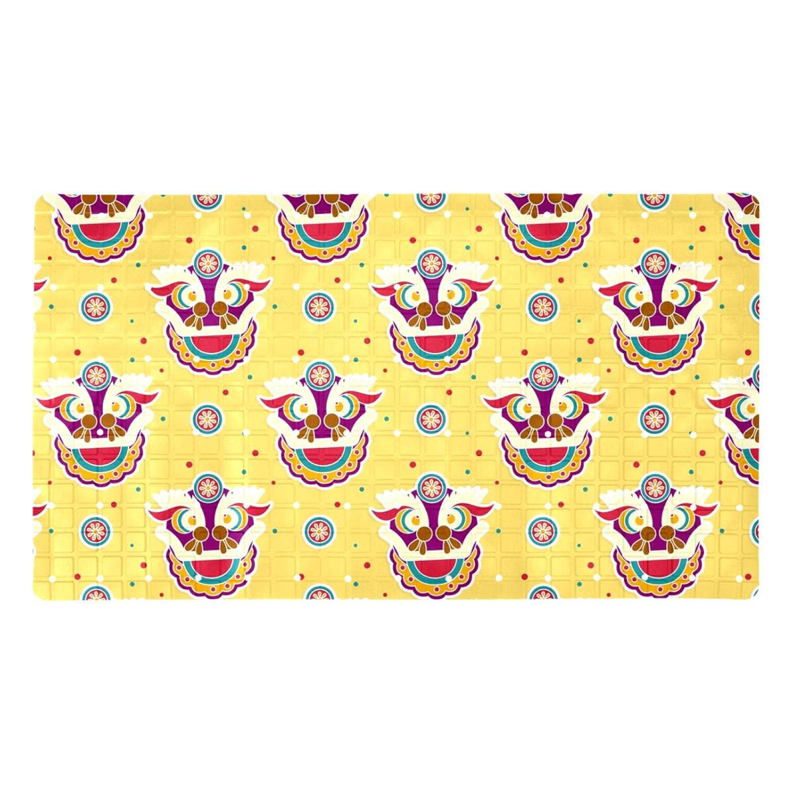 Tapis de douche antidérapant enfant baignoire sans glisser lion