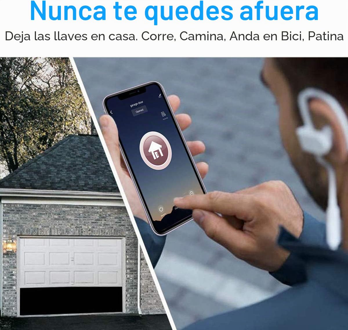 Controlador Remoto de Apertura de Puerta de Garaje WiFi Inteligente Newgoal. Control de la aplicación Tuya Smart Life. Compatible con Alexa, Google Assistant e IFTTT. No se Requiere concentrador