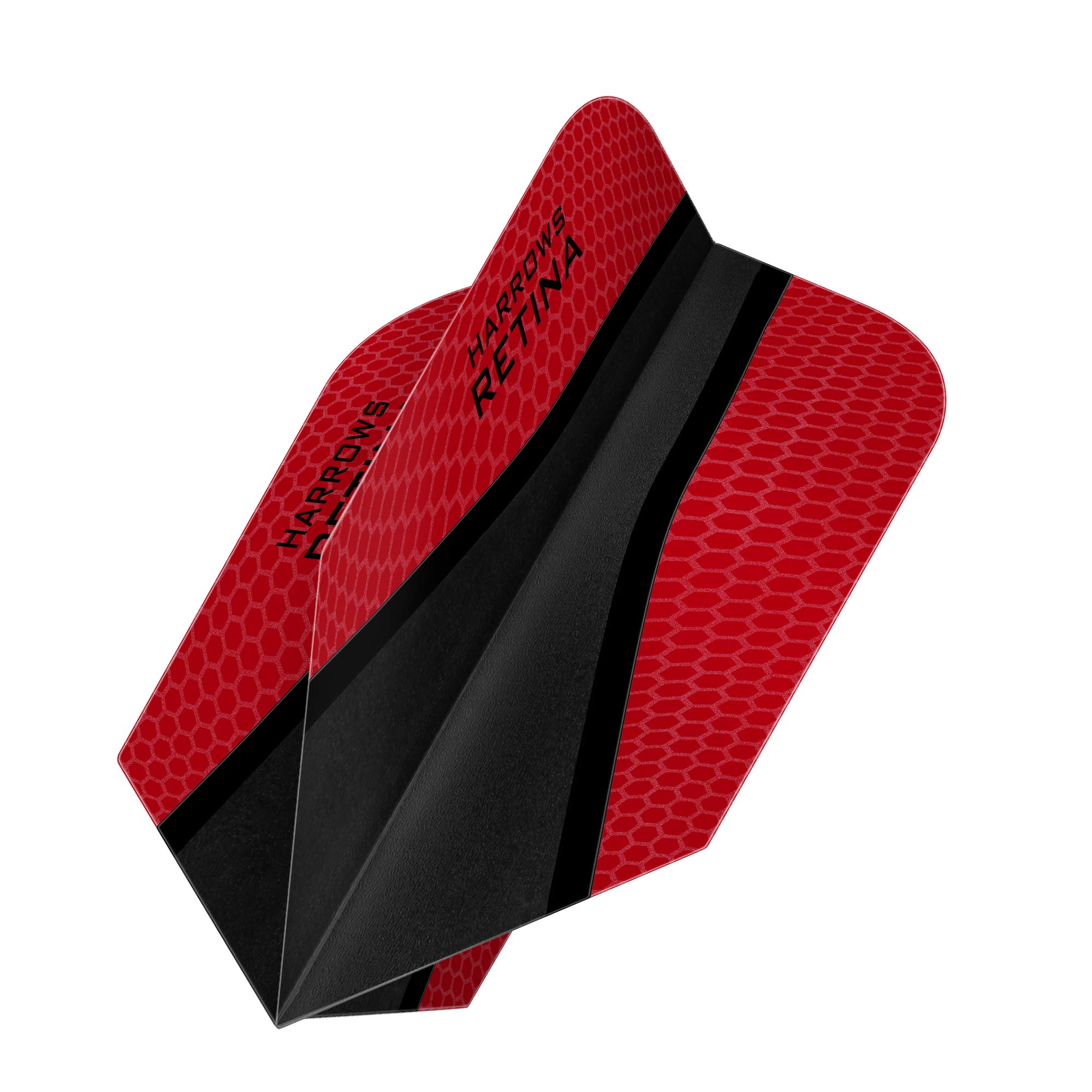 Harrows Retina Dart-Flights – 100 Mikron, Extra Stark, Standard-Form, 5 Sets (15 Stück, Rot)
