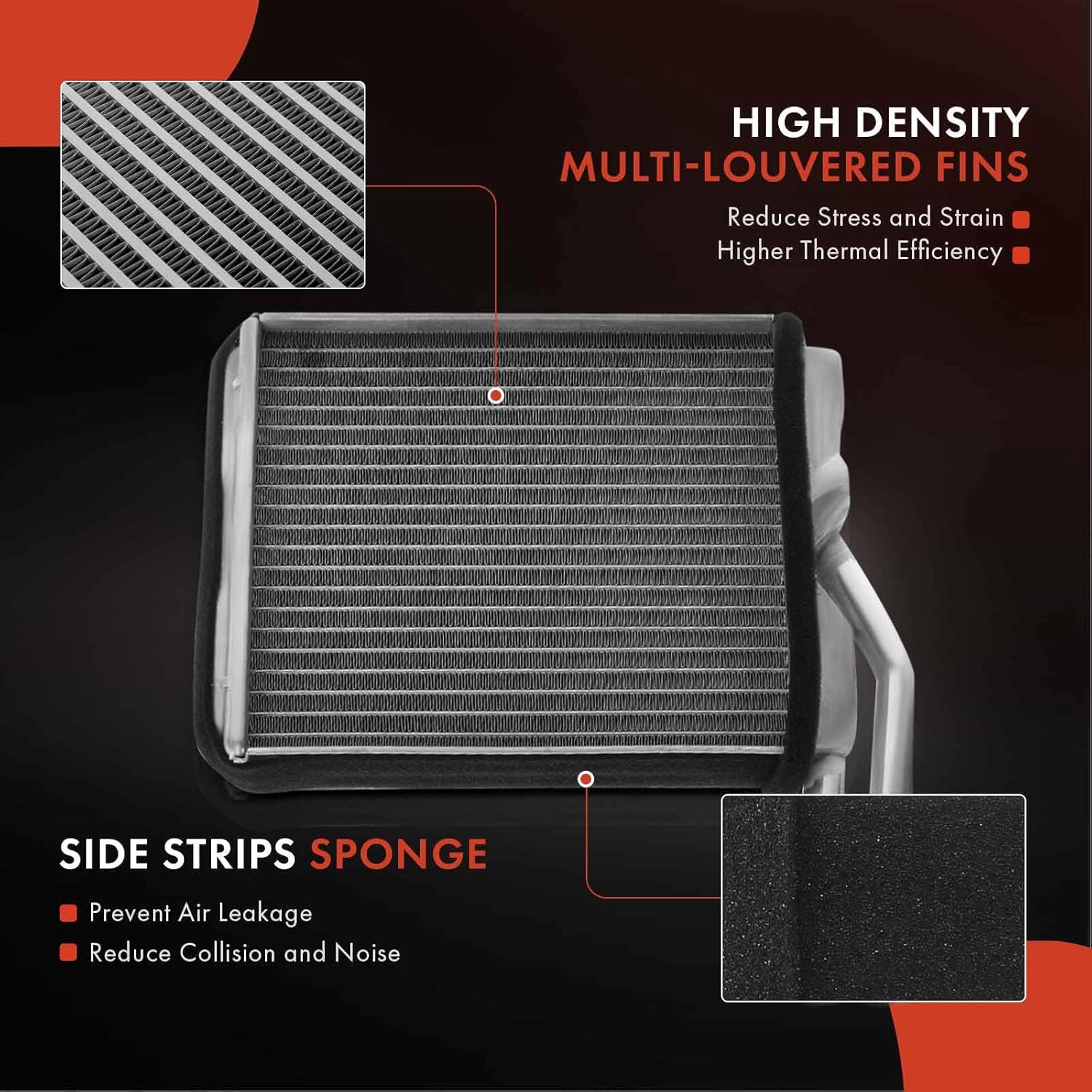 A-Premium HVAC Heater Core Compatible with Chevrolet Lumina APV & Oldsmobile Silhouette & Pontiac Trans Sport, 1990 1991 1992 1993 1994 1995 1996