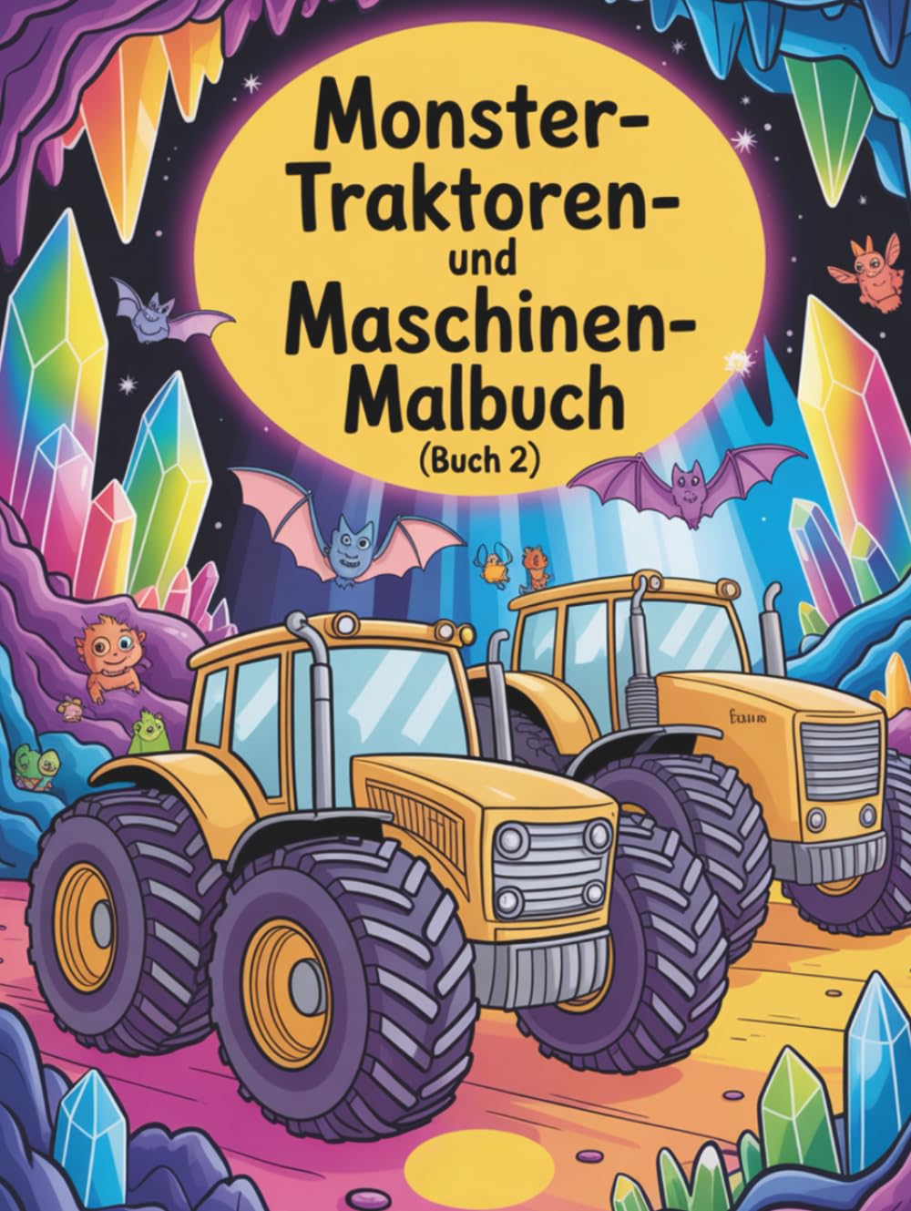 Monster-Traktoren- und Maschinen-Malbuch (Buch 2): Riesige Traktoren zum Ausmalen & Entdecken - Malspaß für Kinder 6-9 Jahre (großen Traktoren Malbuch)